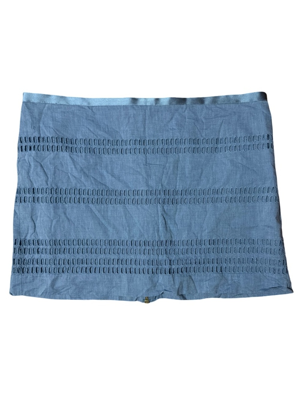 GAP Light Blue Eyelet Mini Skirt